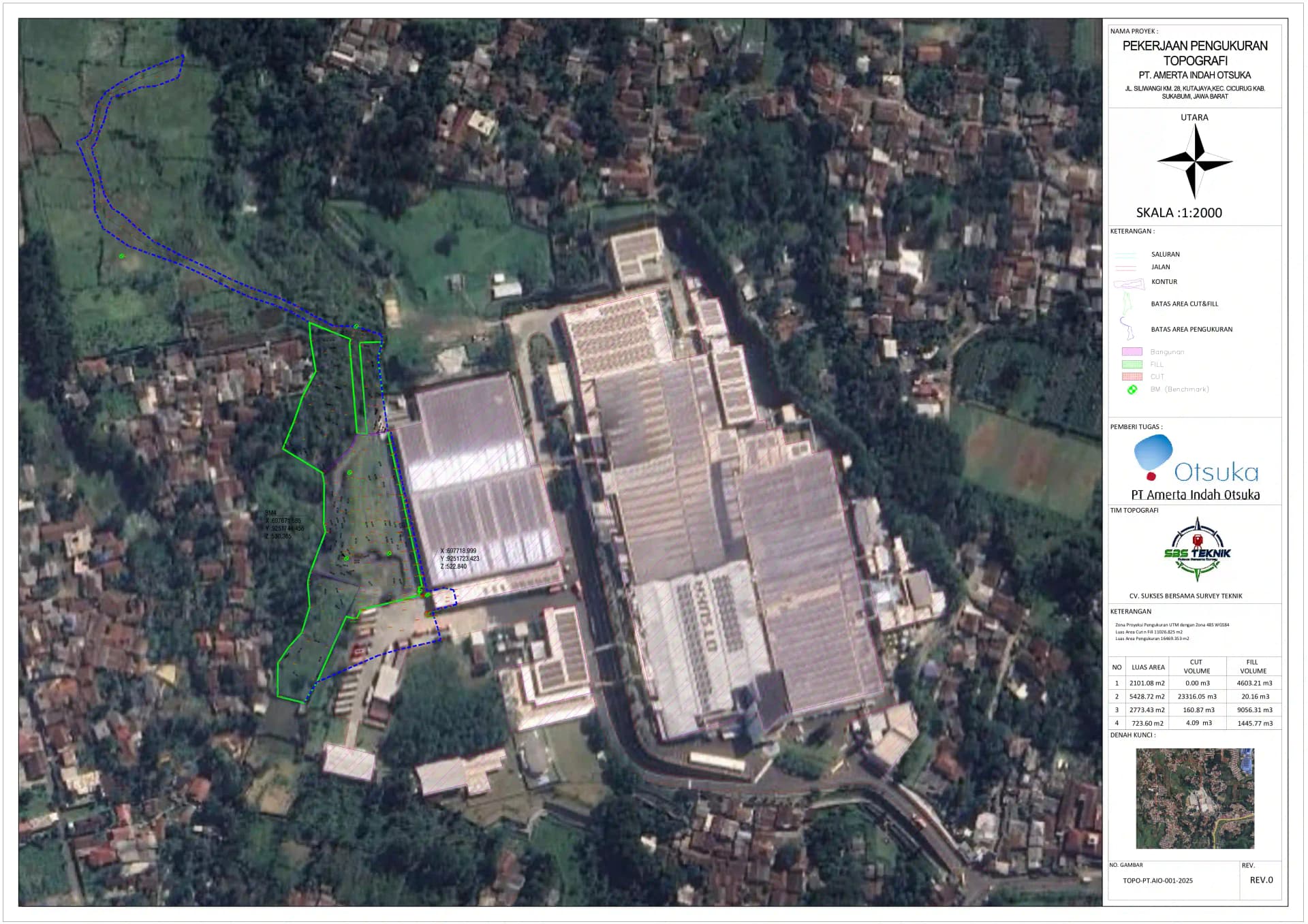 Dokumentasi gambar kontur hasil topografi 2